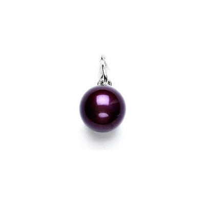 Čištín Stříbrný přívěsek Swarovski perla fialová 8 mm VP 38
