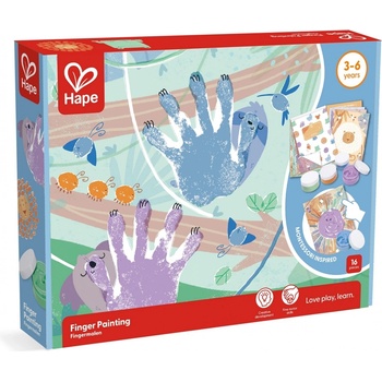 Hape Творчески комплект Hape - Рисуване с пръсти (H2005)