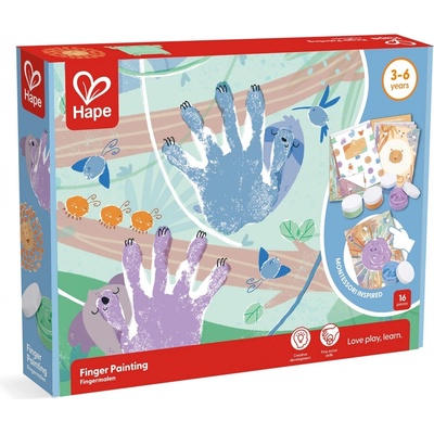 Hape Творчески комплект Hape - Рисуване с пръсти (H2005)