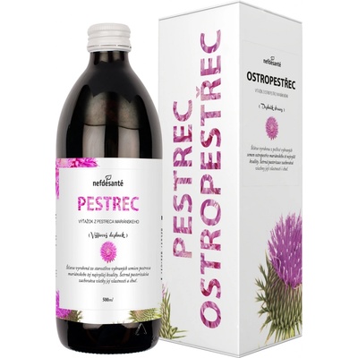 Nefdesanté Ostropestřce 100% šťáva ze semen ostropestřce mariánského s přídavkem vitamínu C 0,5 l