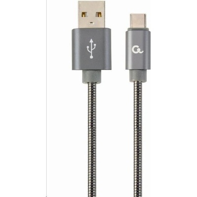 Gembird CC-USB2S-AMCM-2M-BG USB 2.0 AM na Type-C (AM/CM), 2m, šedý