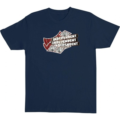 Independent tričko Sticker Pile S/S Heavyweight Navy 159966