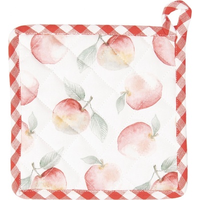Clayre & Eef bavlnená Chňapka podložka Apple Yard 20 x 20 cm