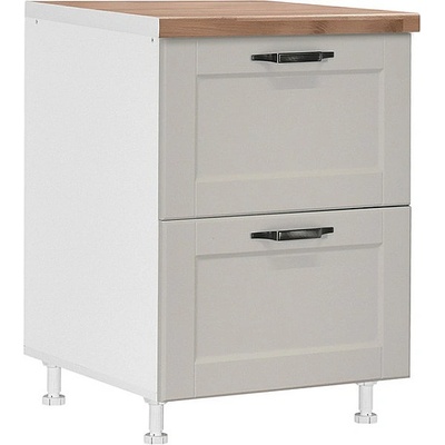 Matis Кухненски шкаф долен с две чекмеджета contempo d60 2f pl-box пясък