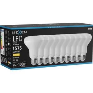 Mexen Nova 10x LED крушка E27, R80, 15W, Топла - 3000K, 1575 lm - L105-E27-1530-01x10 (L105-E27-1530-01x10)