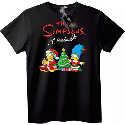 NOONEBRAND Тениска Simpsons Коледна - S, White