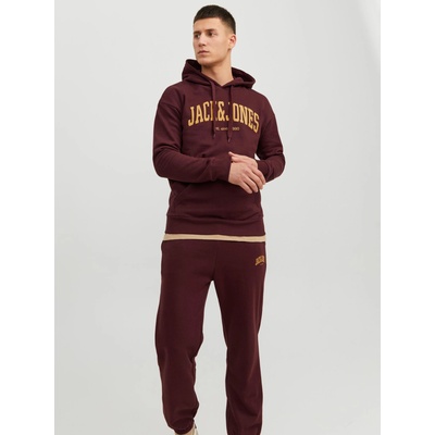 JACK & JONES Мъжки суитшърт с качулка -бордо Jack & Jones Josh Jack & Jones | Cherven | МЪЖЕ | L