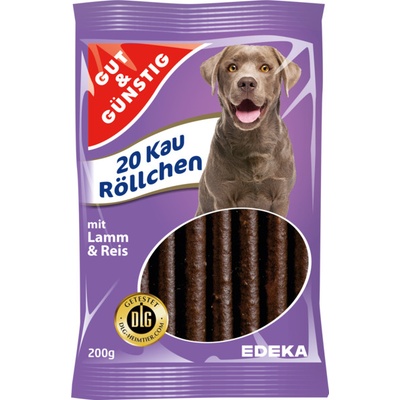 G&G Žvýkací trubičky s jehněčím a rýží 20 ks 200 g
