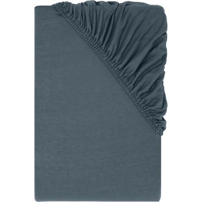 Livarno Žerzejové napínací prostěradlo modré 90-100x200