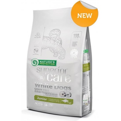 Nature's Protection PRO Superior care white dog GF junior white fish Small & Mini 17 kg
