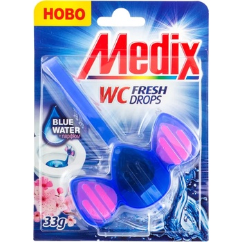 Medix ароматизатор за тоалетна чиния, Синя вода, Wc fresh drops, 55гр