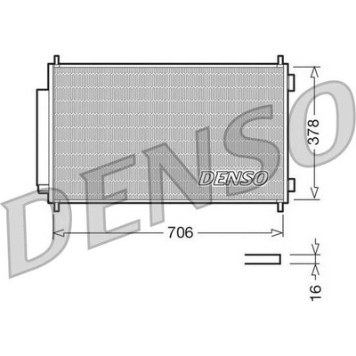 DENSO Kondenzátor, klimatizace DCN40002