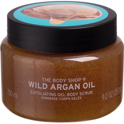 The Body Shop Wild Argan Oil vyživující tělový peeling s arganovým olejem 250 ml
