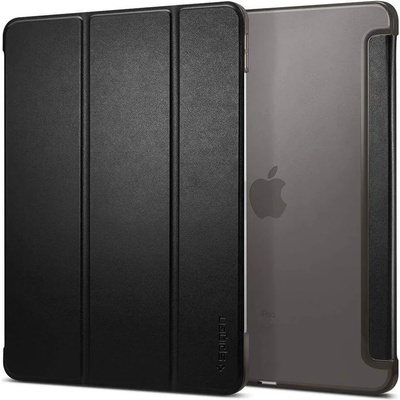 Spigen Case Smart Fold - кожен кейс и поставка за iPad Pro 12.9 (2020) (черен)
