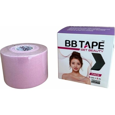 BB Tape Tejp na obličej Růžová cherry 5 cm x 5 m