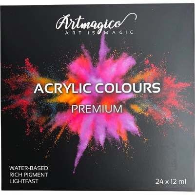 Artmagico akrylové barvy 12 ml x 24 ks – Zboží Dáma