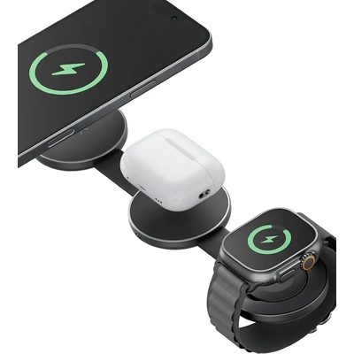 Energea Индуктивно зарядно Energea Alumag Trio 3w1 Qi2 15W (AM.TRO.GUN)