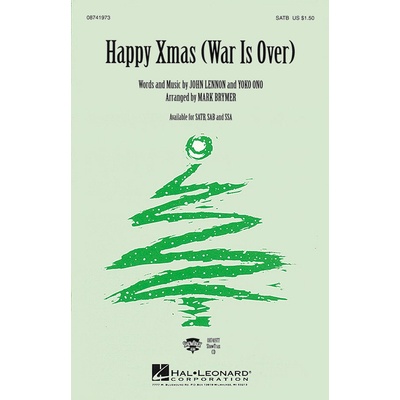 Happy Xmas War is over noty pro sbor SATB a klavír 1026257