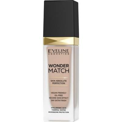 Eveline Cosmetics Wonder Match dlouhotrvající tekutý make-up s kyselinou hyaluronovou 35 Sunny Beige 30 ml