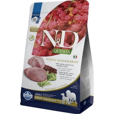 N&D Quinoa Adult Weight Management Lamb & Broccoli Medium & Maxi 2,5 kg