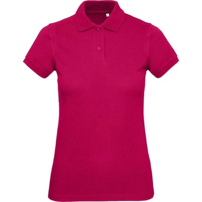B&C Inspire Polo /women Dámske piqué polo z bio bavlny červená sorbet