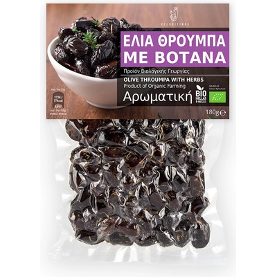 Velouitinos Family farms BIO olivy Throumpa z Thassosu s bylinkami 180 g – Hledejceny.cz