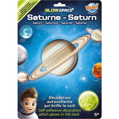 Buki France Светеща в тъмното планета Buki Space - Сатурн (BK3DF4)