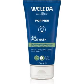 Weleda For Men 2v1 почистващ гел за зоната на лицето и брадата 100ml