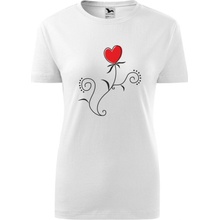 Handel Dámske tričko Láska je ako kvet biela