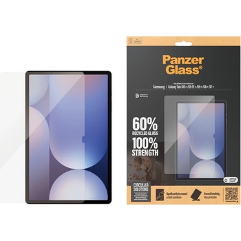 Image 1 of Panzer Стъклен протектор PanzerGlass за Samsung Galaxy Tab S10 Plus S9 Plus, S9 FE Plus, S8 Plus, S7 Plus, CaseFriendly