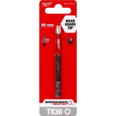 Bit Milwaukee skrutkovací bit Shockwave TX 30 90 mm