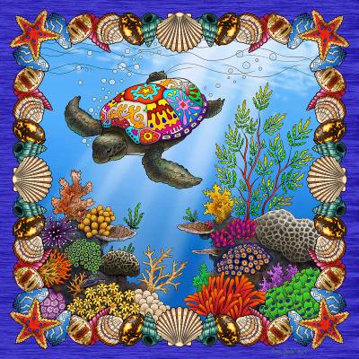 SunsOut - Puzzle Psychedelic Turtle - 500 piese