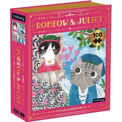 Mudpuppy Romeow & Juliet Bookish Cats 100 PieceJigsaw