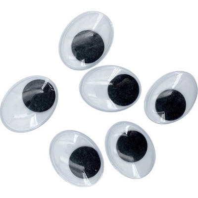 EFCO Dekorační pohyblivé oči oválné 10x15mm (6ks)
