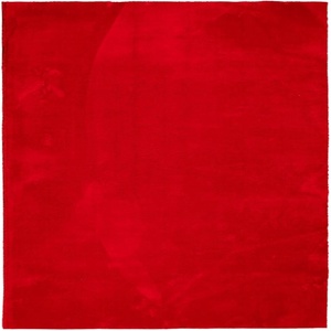  Килим HUARTES с къс косъм, мек и миещ се, червен, 240x240 см