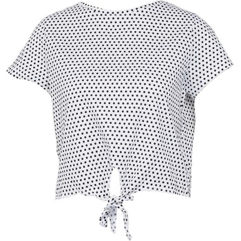 CAMAIEU Бяла щампована тениска с възел CAMAIEU | Byal | ЖЕНИ | XL