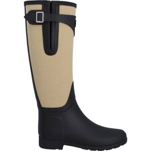 Hunter Boots Дамски гумени ботуши Hunter Boots Women's Refined Tall Canvas Boot Wellington boots - Black - размер 42 (EU) (131-0213-0115)