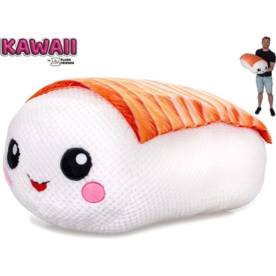 Plush Friends Kawaii plyšové sushi nigiri losos 60 cm