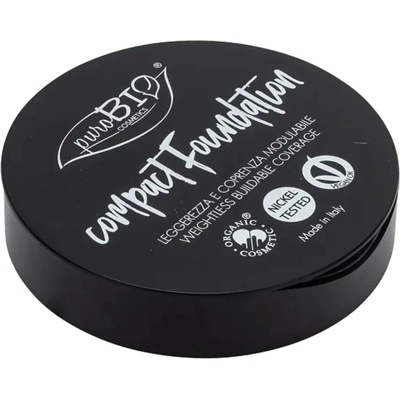 puroBIO Cosmetics Compact Foundation kompaktný púdrový make-up SPF10 03 9 g