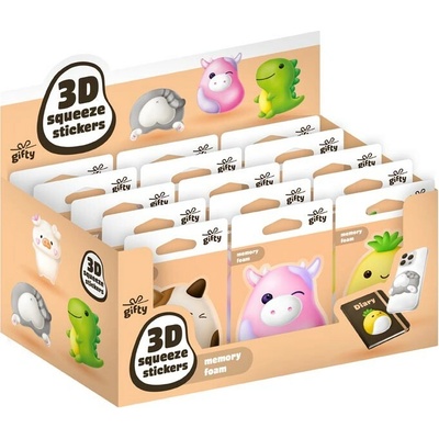 MFP 3D mačkací samolepka gifty mix 2 1042541