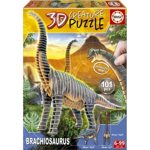 Educa 3D пъзел Educa - Брахиозавър, 101 части (EDU19383)