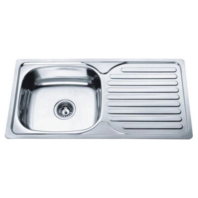 Метална мивка за кухня Cascada 86х43х17см дясна (343799)