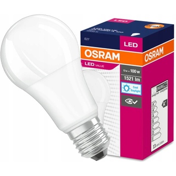 Osram LED VALUE CL A FR 100 14,5W/865 E27 6500K studená biela