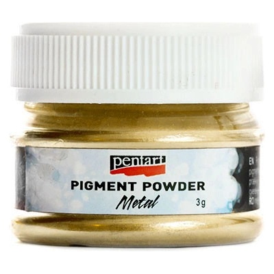 Metalický pigmentový prášek 3g / gold