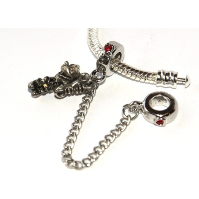Fashion Jewerly Korálek Oddělovač na řetízku Myška Srdce Zvířata Little Mouse 3082