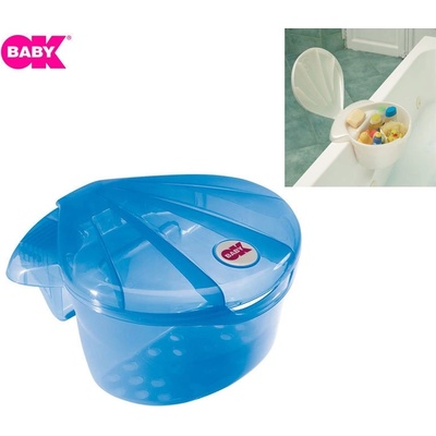Поставка за вана за аксесоари OK Baby - Корал, синя (OKBCO79202B)