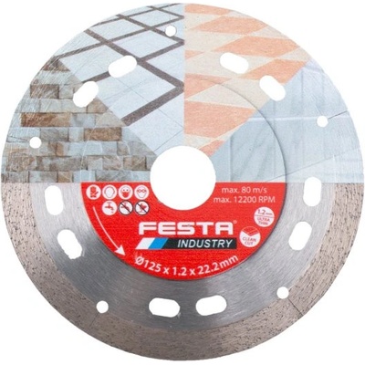 Festa Kotouč diamantový řezný plný 125 x 1.2 x 22.2 mm 21235