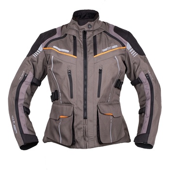 W-Tec Дамско туристическо мото яке W-TEC Smackton Lady сиво-оранжева XXL (27074-XXL-1)