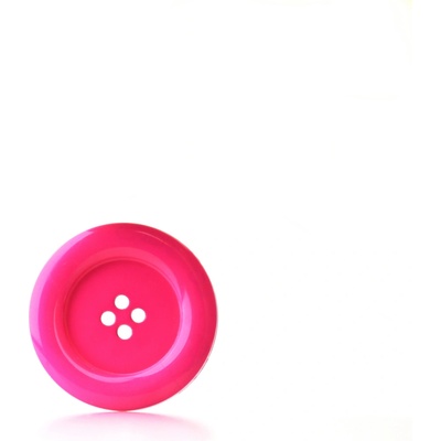 Pro Háčkování Knoflík kulatý plast 30 mm, fuchsiový