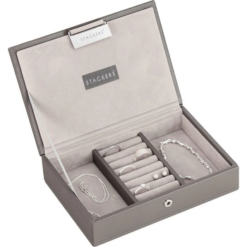 Stackers Ковчеже за бижута Stackers с капаче минi сивкавокафяво (70807)